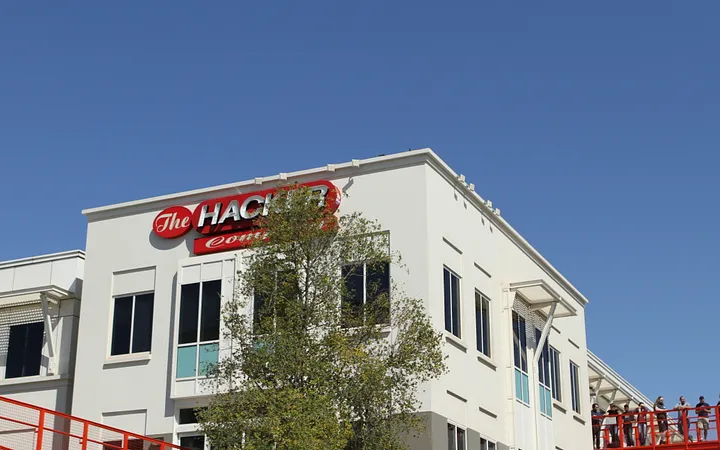 The Hacker Company - Sign at Facebook&rsquo;s Menlo Park Campus